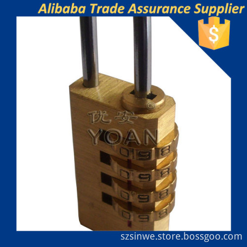 Brass and stainless steel High quality safety 4 key combination lock